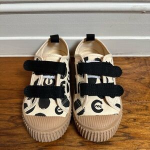Happy Nocnoc toddler unisex shoes Canvas Dual Hook and Loops Sneakers